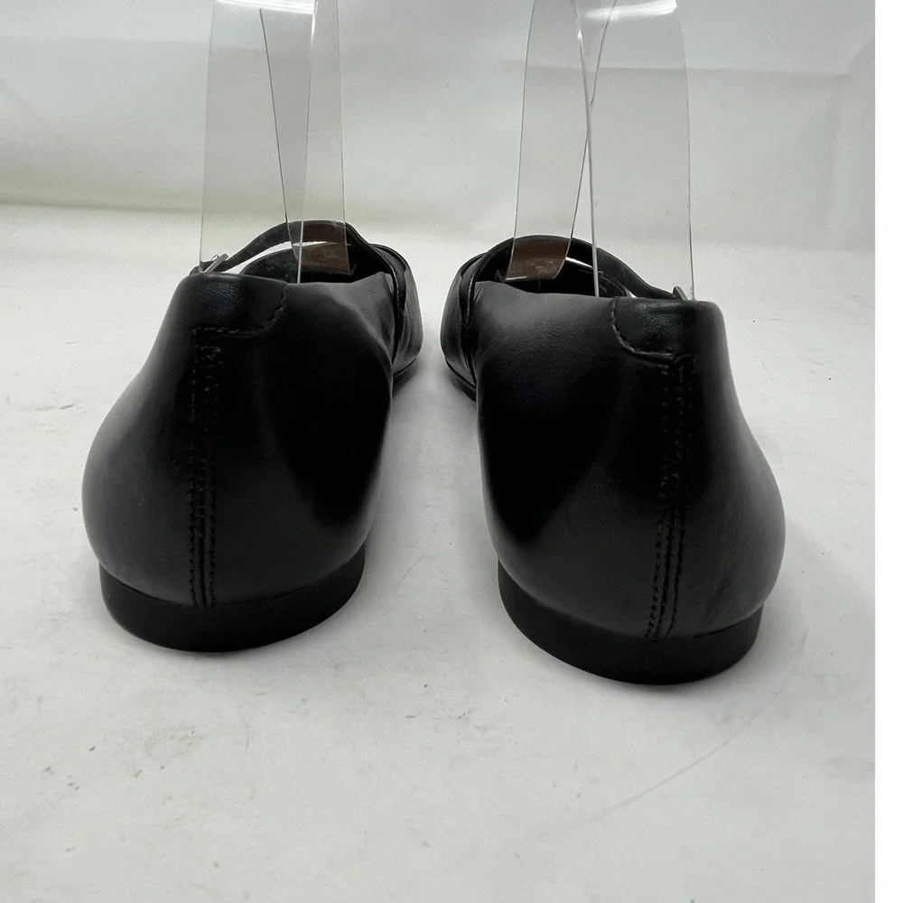 VAGABOND Hermine Womens 10 Black Leather Mary Jane Pointed Toe Flats 5533-001-20